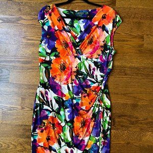 Lauren by Ralph Lauren Floral Dress Size 16 Sleeveless